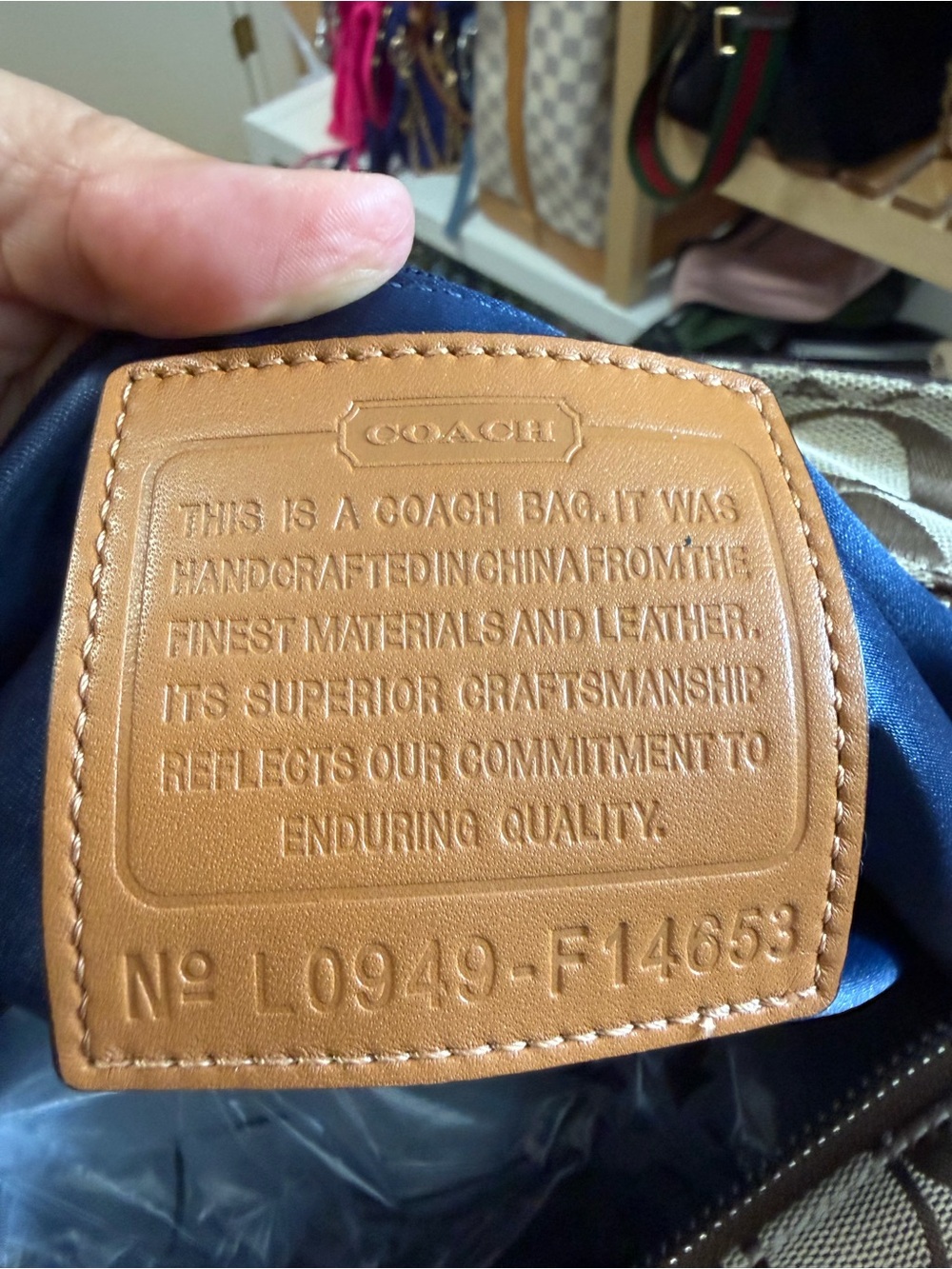 Vintage Coach patchwork NEW - Picture 7 of 12
